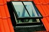 FAKRO conservation pine double glazed top hung access skylight in roof - Roofinglines