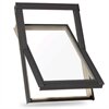 Dakea Better pine finish centre pivot roof window with grey external finish - Roofinglines