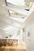 VELUX white roof windows installed in a home extension - Roofinglines