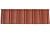 Lightweight Tiles Metal Granulated Tile - Terracotta - 118cm x 36cm - Roofinglines