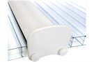 Snapa Snap-fix End Caps - For Axiome Glazing - Brown