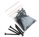Lightweight Tiles Plastic Coated Fixing Screws - Black (pack of 40)