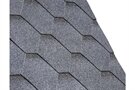 IKO Armourshield Hexagonal Bitumen Roofing Shingles - Granite Grey - Pack of 21 - 3m²