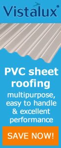 Buy Vistalux PVC roof sheeting at Roofinglines UK